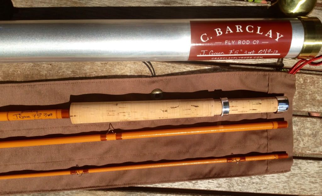 Fs 7'5" 3Wt James Green Fiberglass Fly Rod Buy Sell Trade